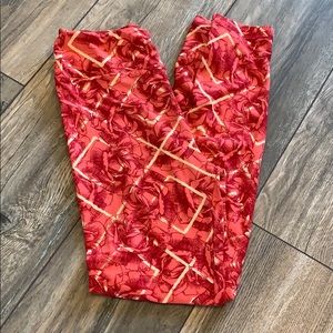 OS LuLaRoe Leggings NWT Pink/Cream